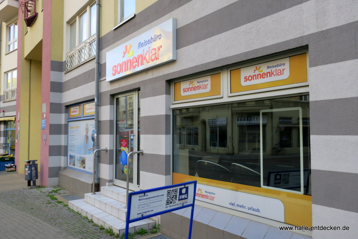 Reisebüro Sonnenklar im Steinweg in Halle (Saale)