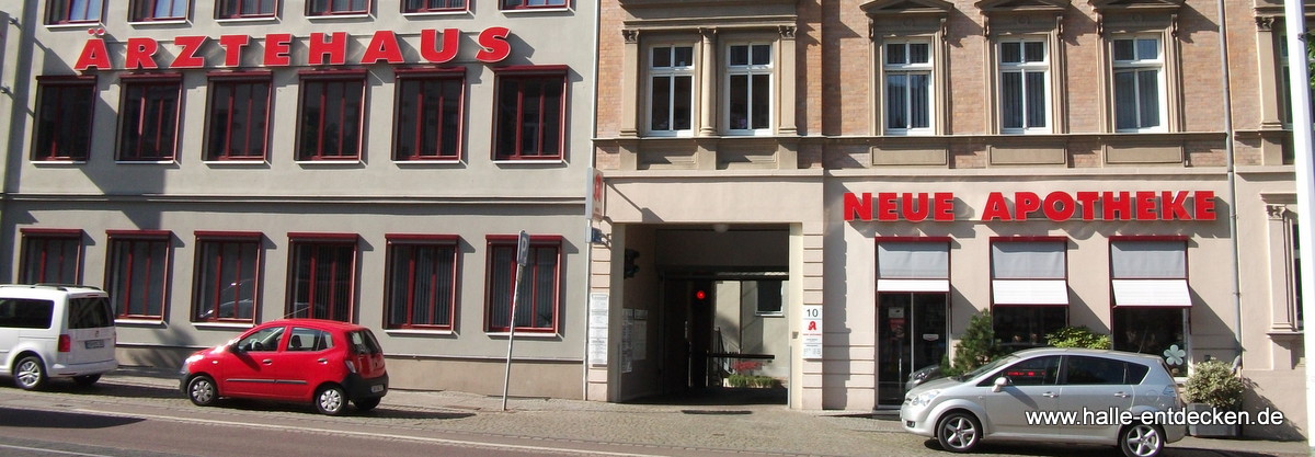 Neue Apotheke in der Ludwig-Wucherer-Straße in Halle (Saale)