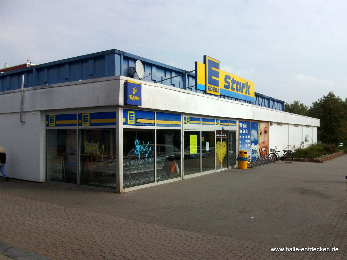 Eingang des Edeka Stark in Heide-Nord, Halle (Saale)