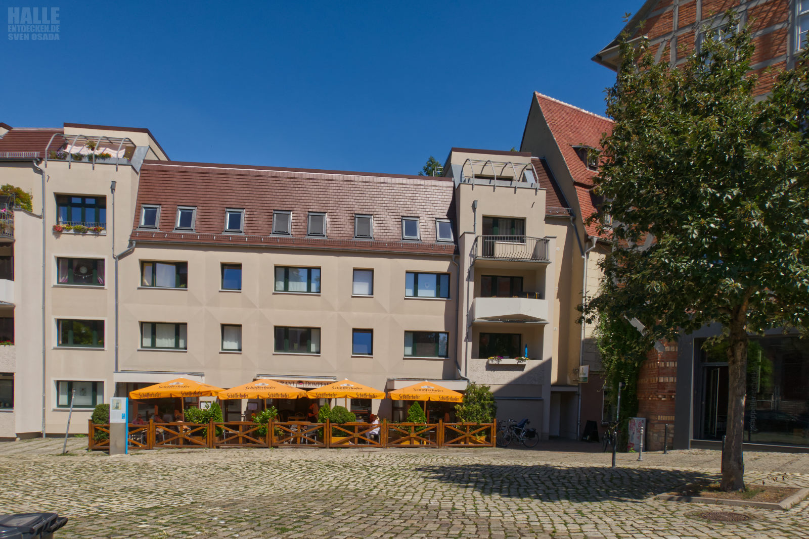 Restaurant Dompfaff auf dem Domplatz in Halle (Saale).