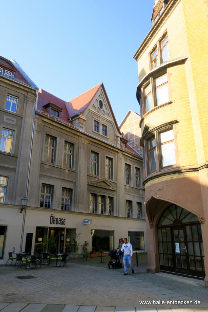 Blick in die Kanzleigasse von der Kleinen Ulrichstraße