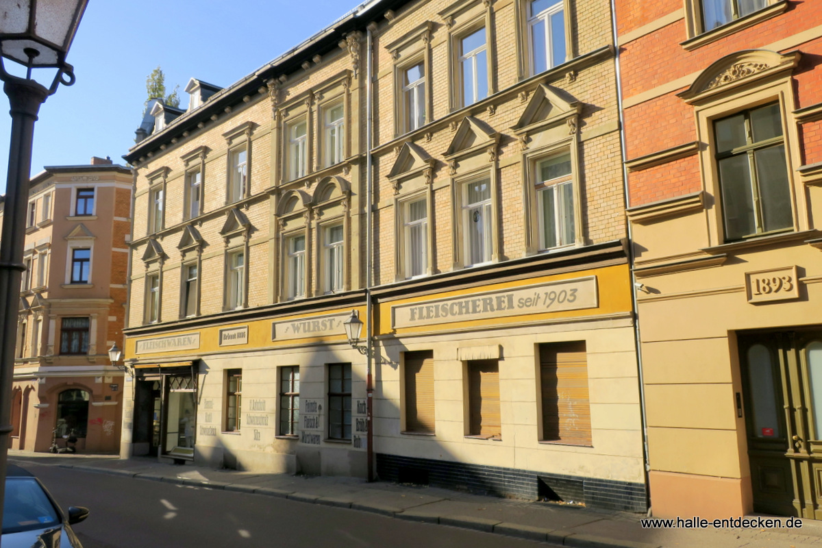 Fleischerei in der Oleariusstraße