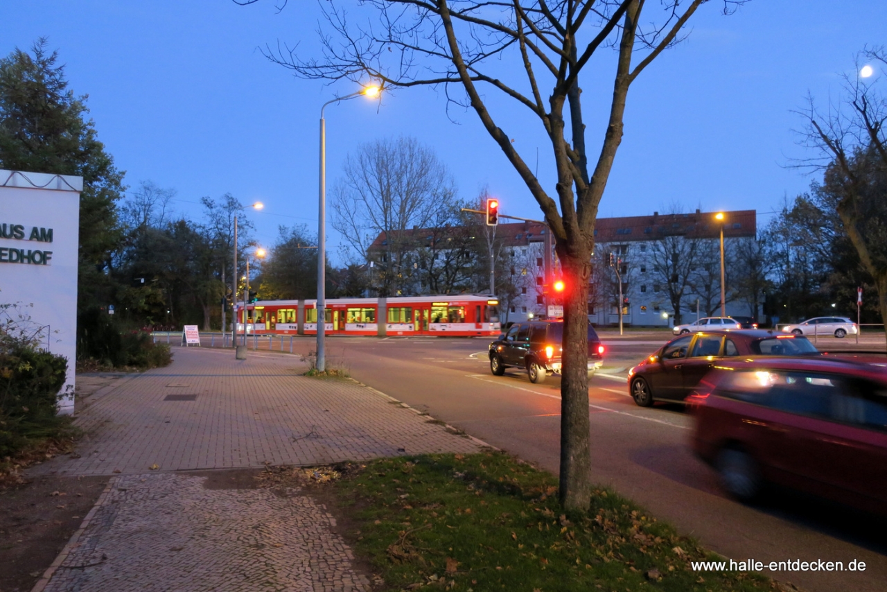 Kreuzung Dessauer Straße und Landrain.