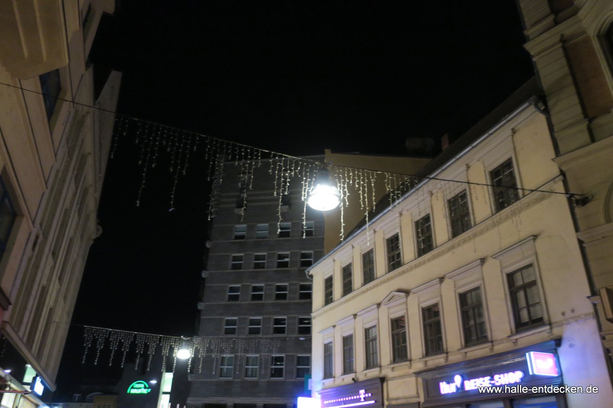 Weihnachtsdekoration in der Leipziger Straße