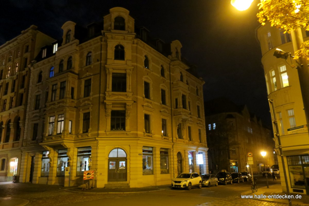 Salzgrafenstraße und Ecke Oleariusstraße in Halle