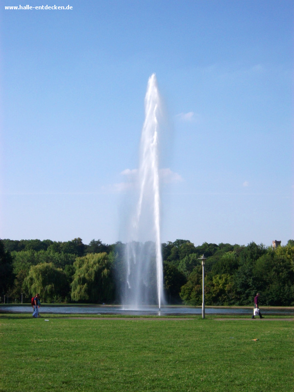 Die Fontäne Halle (Saale) auf der Ziegelwiese