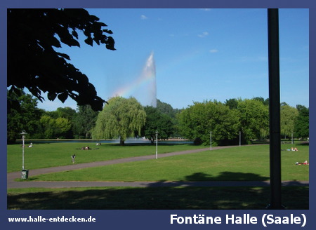 Fontäne Halle - Bild Sehenswürdigkeit Halle (Saale)