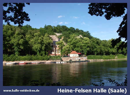 Heinrich-Heine-Felsen, Heinrich-Heine-Park - Bild Sehenswürdigkeit Halle (Saale)