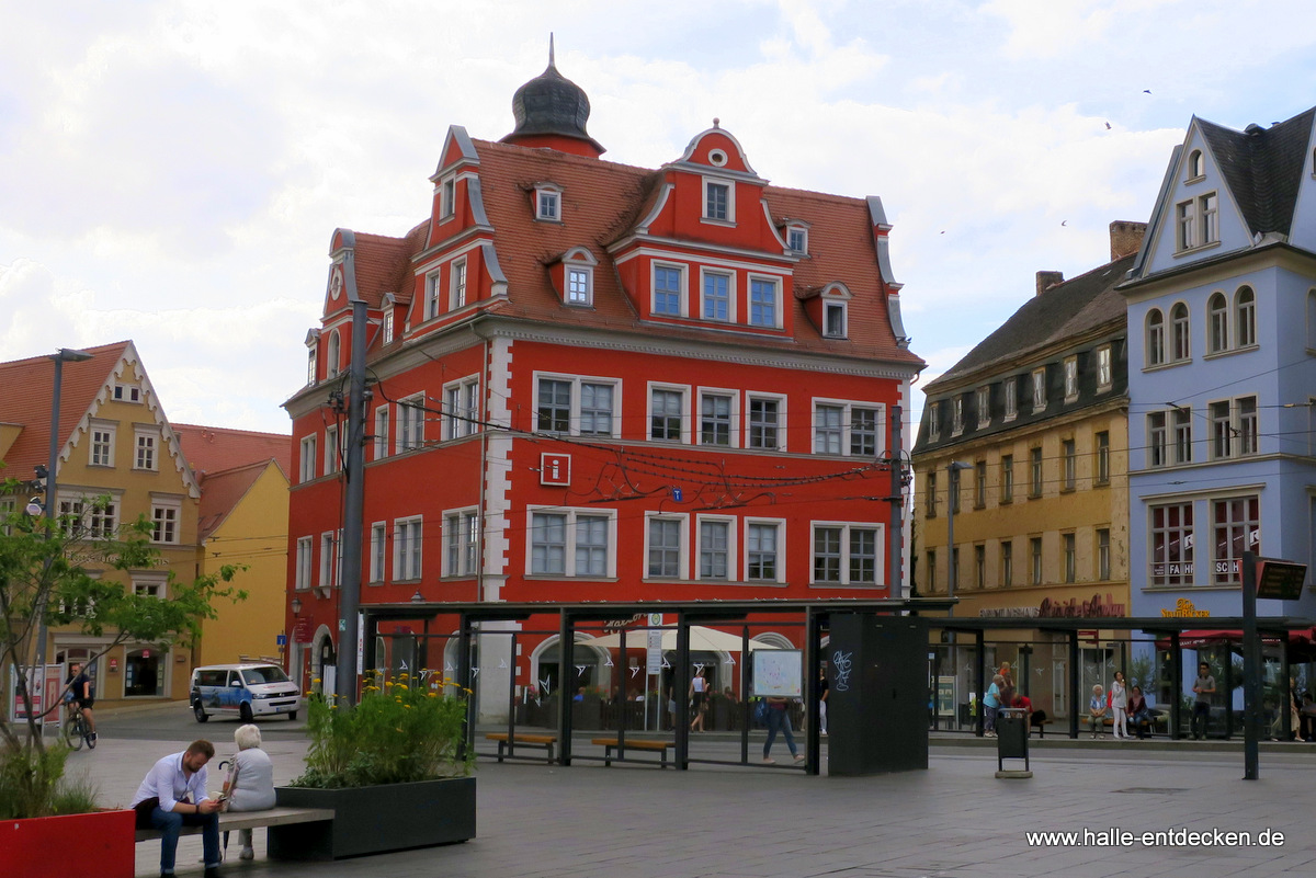 Das Marktschlösschen in Halle (Saale) auf dem Marktplatz