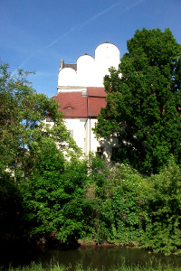Dom Halle (Saale) und Mühlgraben vom Robert-Franz-Ring