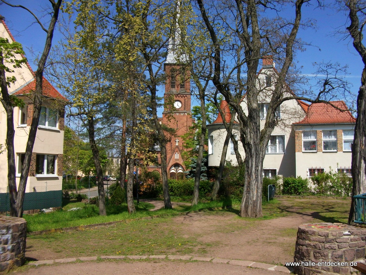 Die Petruskirche vom Aussichtspunkt