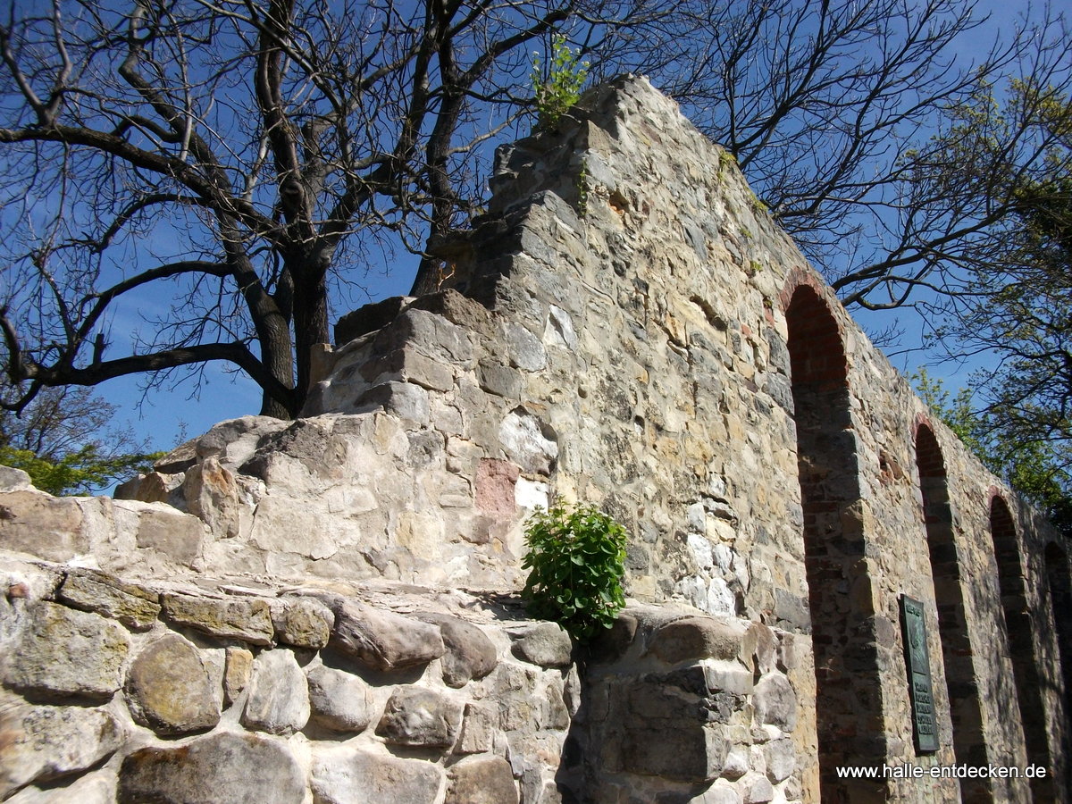 Kirchenruine in Granau, Nietleben in Halle (Saale) - Detailansicht