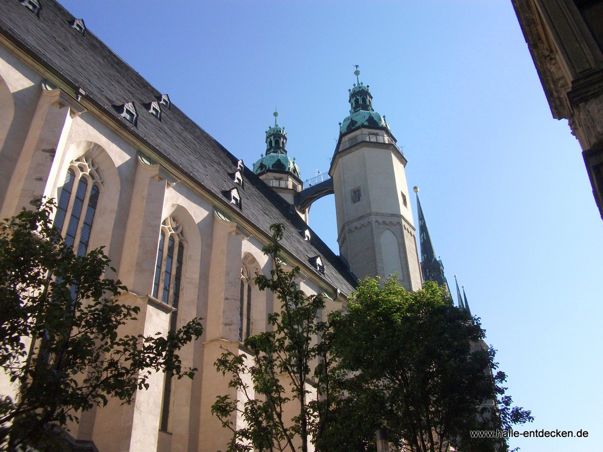 Hausmannstürme der Marktkirche in Halle