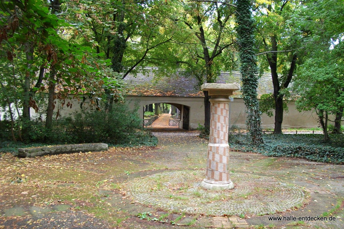 Der Stadtpark in Halle (Saale) - Hinterer Eingang Stadtgottesacker