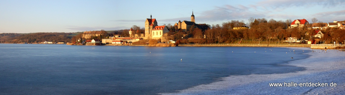 Seeburg Süßer See mit Blick auf das Schloß