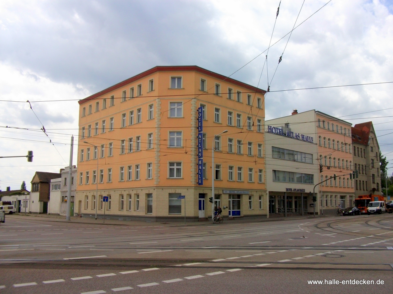 Hotel Atlas in der Delitzscher Straße in Halle (Saale)