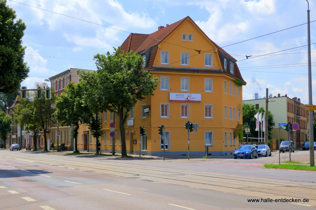 Hotel Eigen in der Merseburger Straße in Halle (Saale)