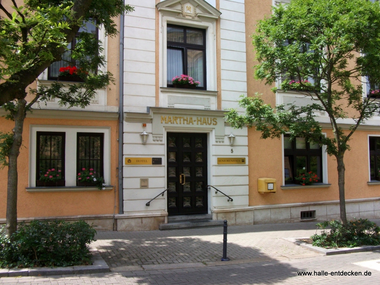 Hotel Marthahaus in der Adam-Kuckhoff-Straße in Halle (Saale)