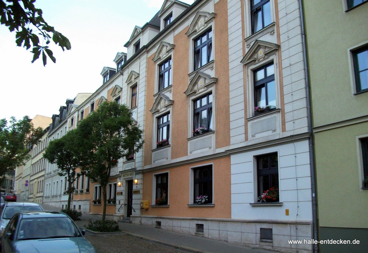 Hotel Marthahaus in der Adam-Kuckhoff-Straße in Halle (Saale)