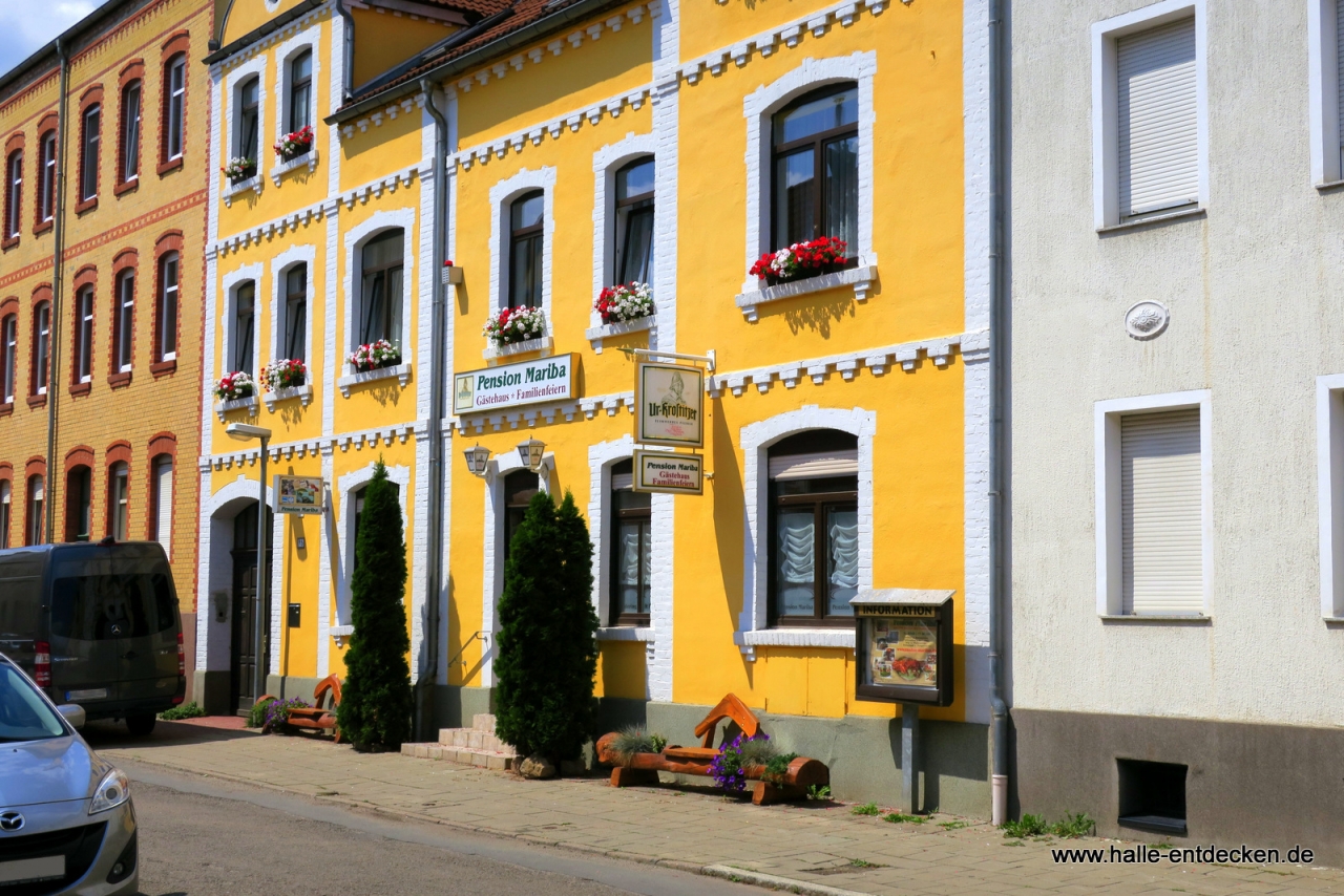 Pension Mariba in der Firedrichstraße in Halle (Saale)