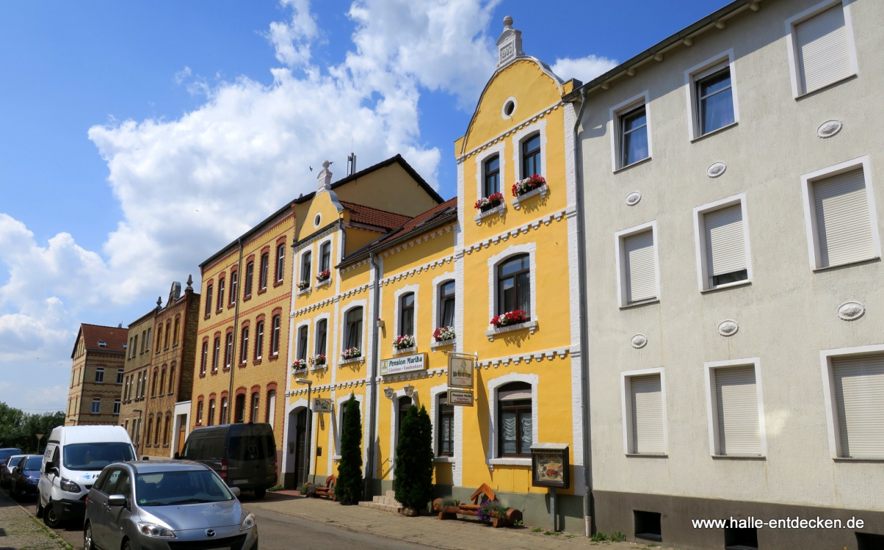 Pension Mariba in der Firedrichstraße in Halle (Saale)