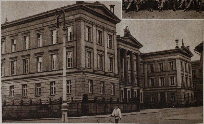 Regierungsgebäude in Schwerin im Jahr 1933. ULB in Illustrierte Hallische Nachrichten.