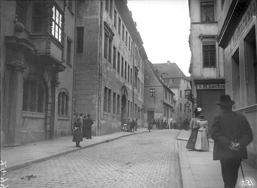 Die Kleine Steinstraße an der Ecke Brüderstraße. Fotografiert von Gottfried Riehm.
