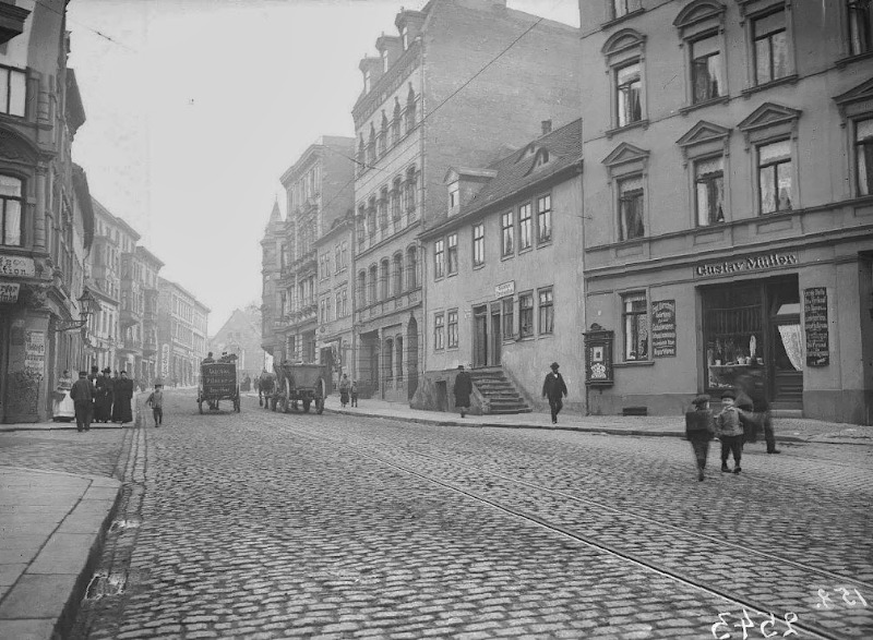Die Große Steinstraße mit Blick in Richtung Steintor. Fotografiert von Gottfried Riehm.