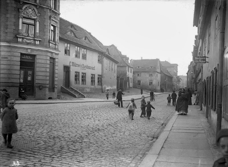 Die Glauchaer Straße. Fotografiert von Gottfried Riehm.