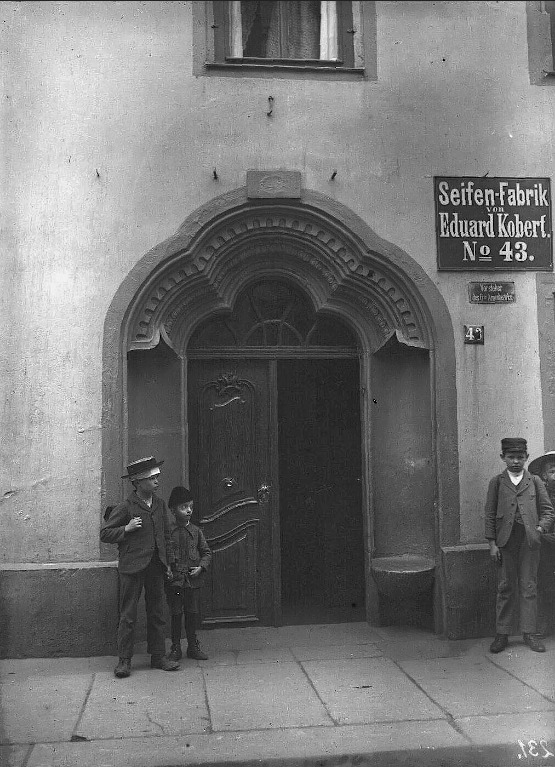 Die Große Ulrichstraße Nummer 43. Fotografiert von Gottfried Riehm.