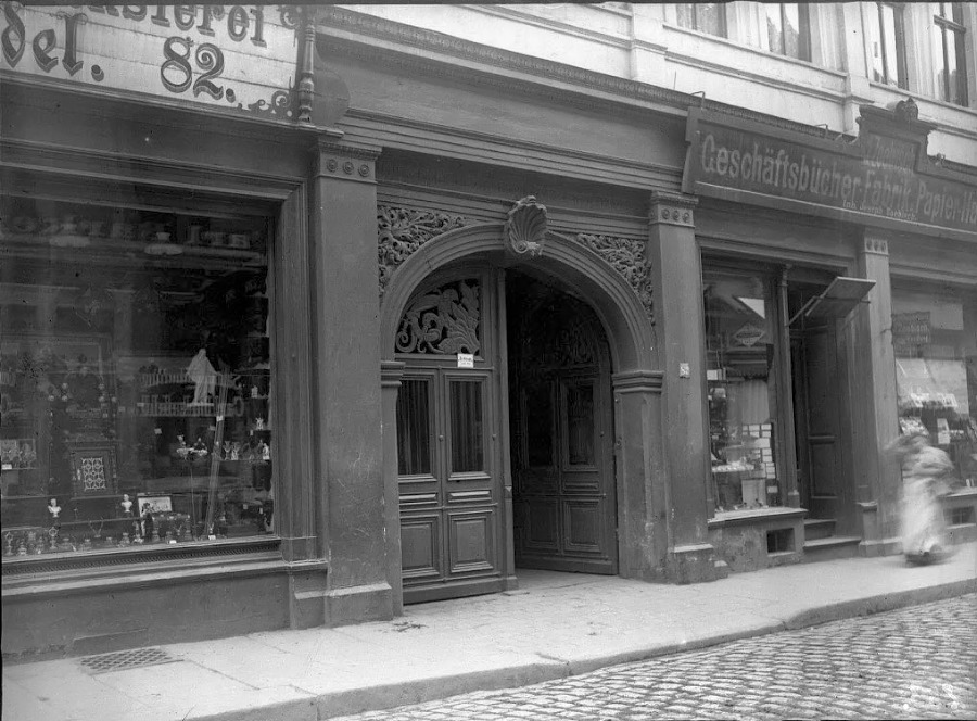 Die Große Steinstraße 82. Fotografiert von Gottfried Riehm.