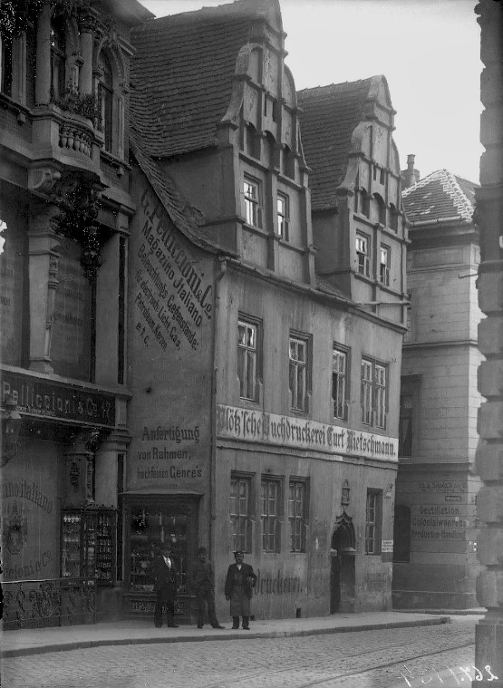 Die Große Ulrichstraße 18 an der Ecke zur Bölbergasse. Fotografiert von Gottfried Riehm.