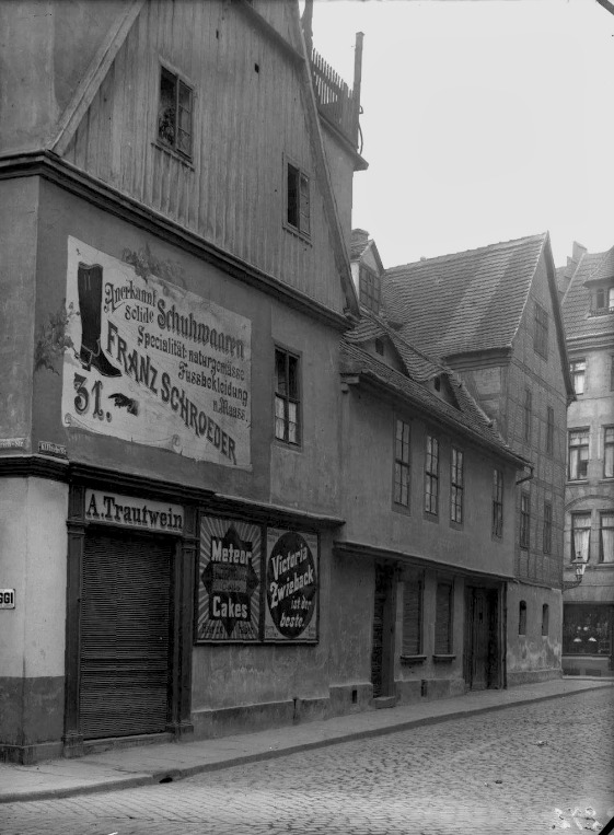 Zwischen Kleiner und Großer Ulrichstraße in Halle. Fotografiert von Gottfried Riehm.