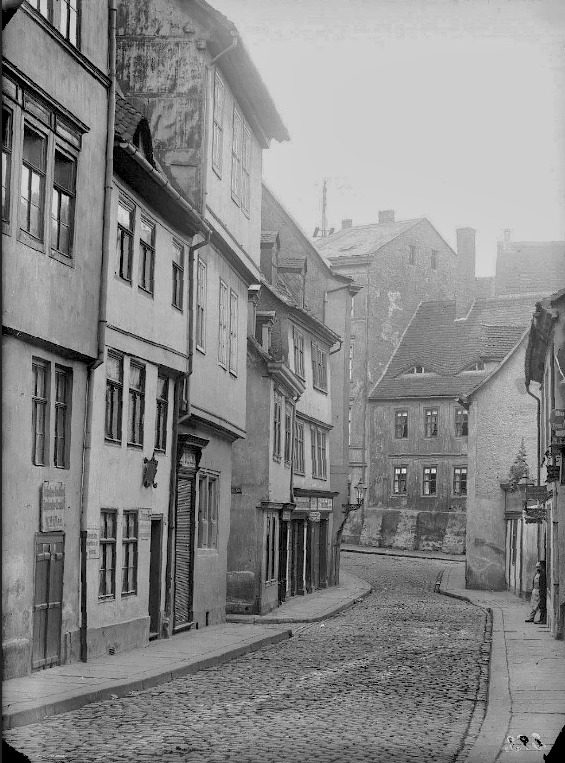 Die Kleine Ulrichstraße an der Ecke zur Dachritzstraße. Fotografiert von Gottfried Riehm.