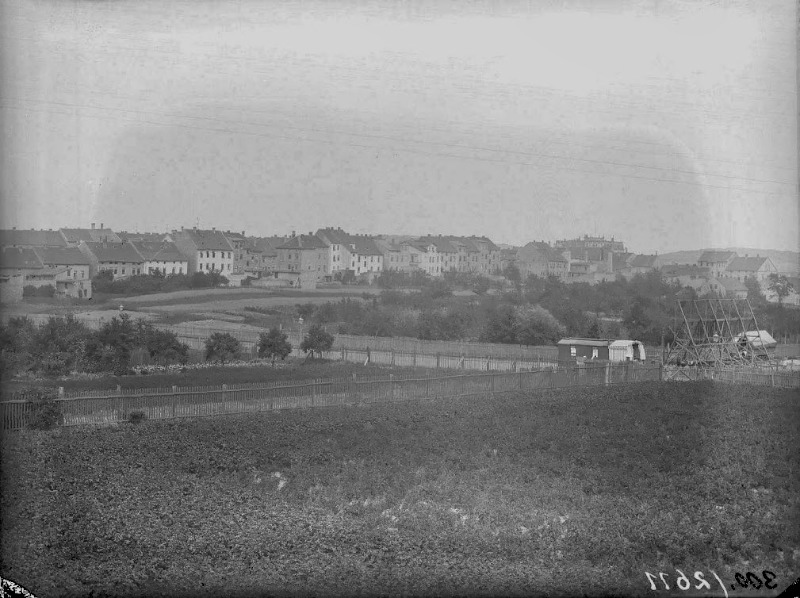 Unbekannter Ausblick. Nach Angaben des Stadtarchivs die Reilstraße. Fotografiert von Gottfried Riehm.