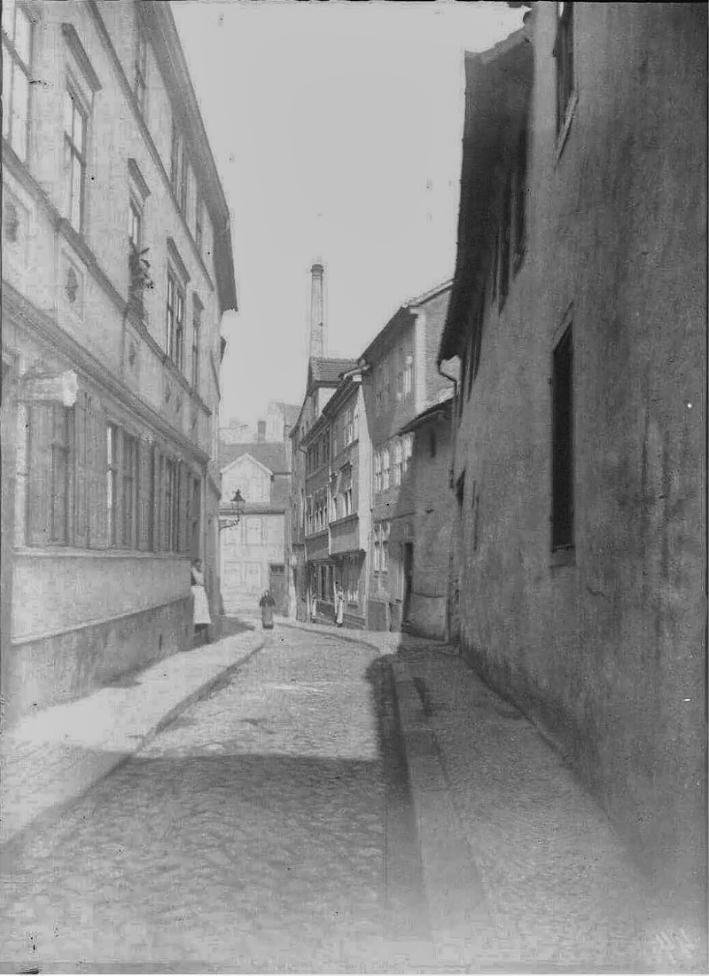 Die Große Nikolaistraße. Fotografiert von Gottfried Riehm.