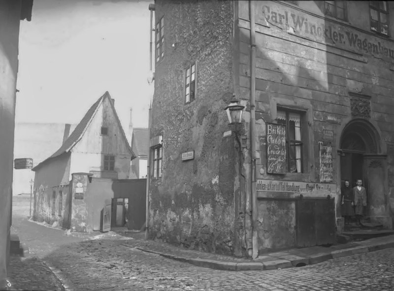 Die Ritterstraße 11 in Halle. Fotografiert von Gottfried Riehm.