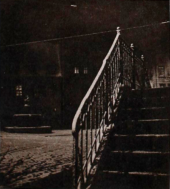 Winterabend am Alten Markt im Februar 1933 - Hallische Illustrierte Nachrichten vom 25.02.1933