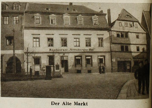 Alter Markt - Restaurant Altenburger Hof - Quelle: ULB, Illustrierte Hallische Nachrichten, 25.1.1936
