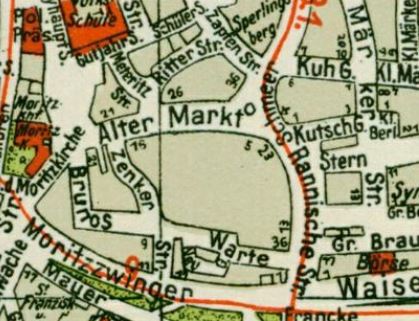 Stadtplan aus Hallesches Adressbuch 1931