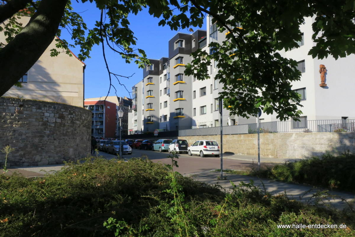 An der Moritzkirche in Halle (Saale)