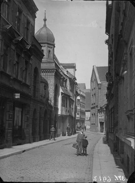 Kleine Brauhausstraße in Halle (Saale), Foto: Gottfried Riehm 371, Scan: Stadtarchiv Halle (Saale)