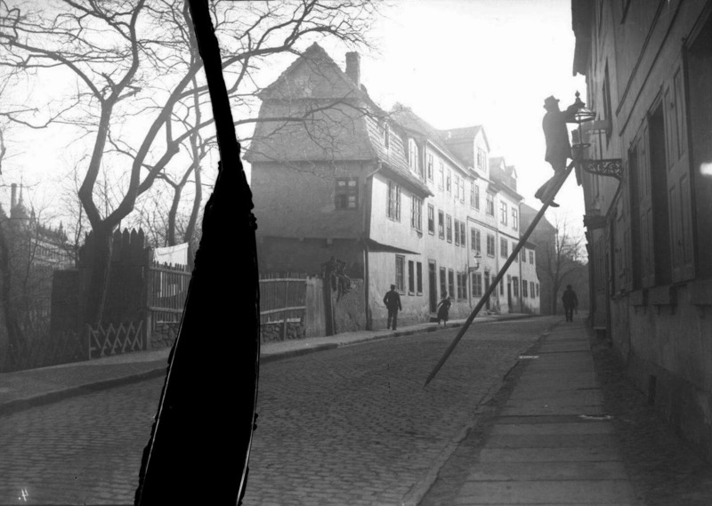 Die Mauerstraße in Halle. Fotografiert von Gottfried Riehm.