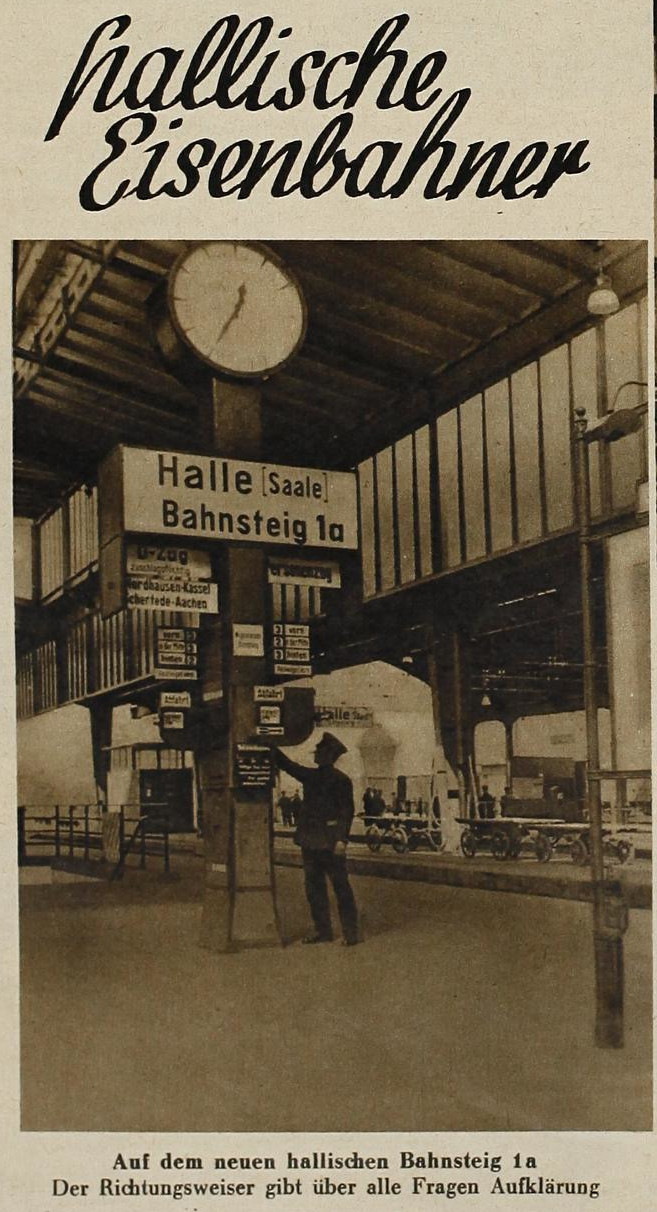 Auf dem hallischen Bahnsteig 1a des Hauptbahnhofs.