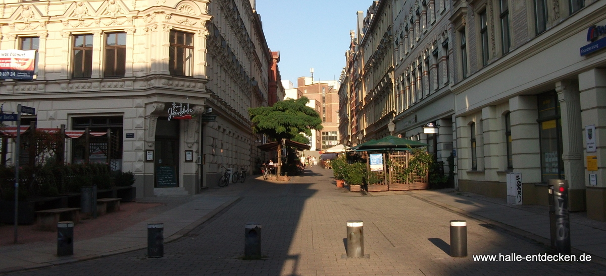 Die Sternstraße in der Altstadt von Halle (Saale).
